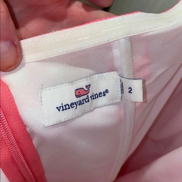 Vineyard Vines Pink Halter Silk Dress fit & flare - Picture 7 of 9